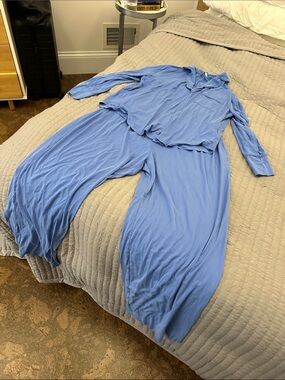 Primark Light Blue Women's Two-Piece Pajama Set
